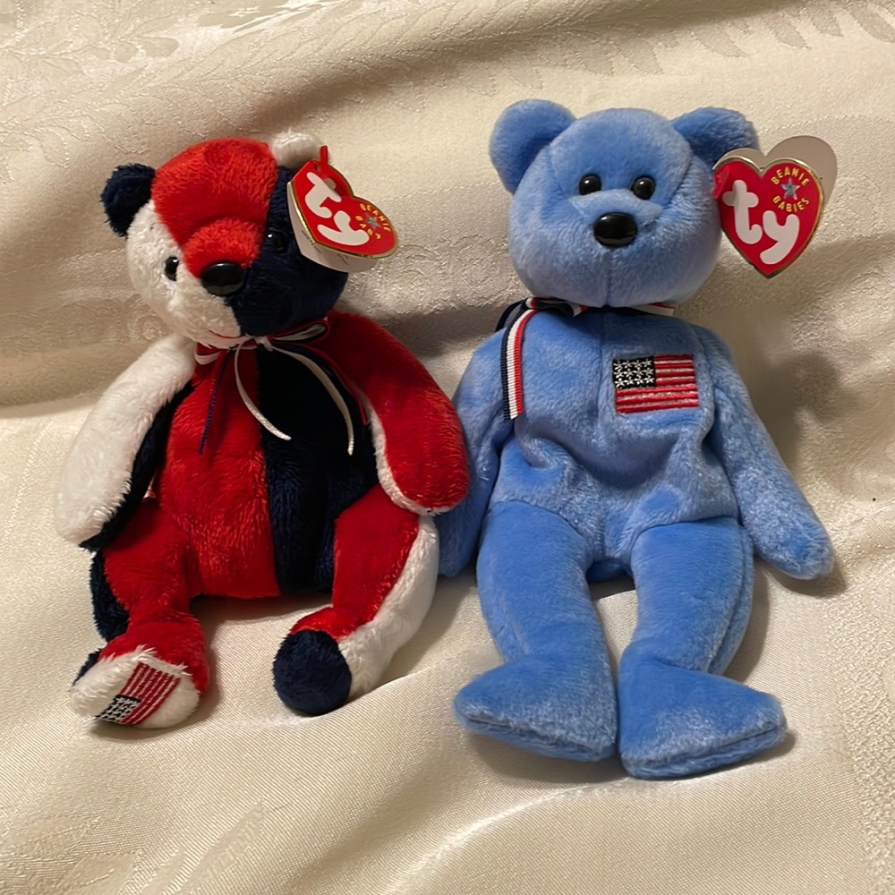 Beanie Babies Bundle- Patriot and America (mlb)